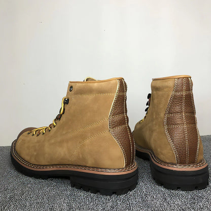 Autumn And Winter Men's Round Toe Fashion Casual Leather Shoes Martin - Which Mark