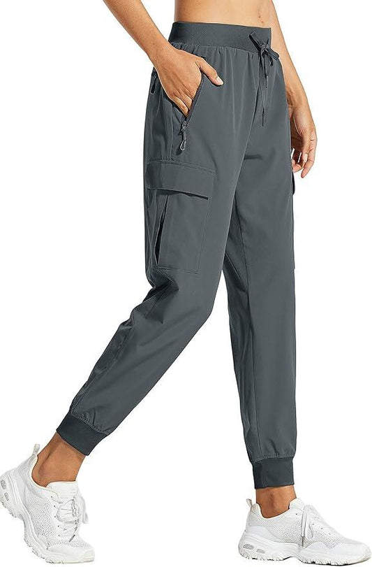 Libin Women's Cargo Joggers Lightweight Quick Dry Hiking Pants Athletic Workout Lounge Casual Outdoor - Which Mark