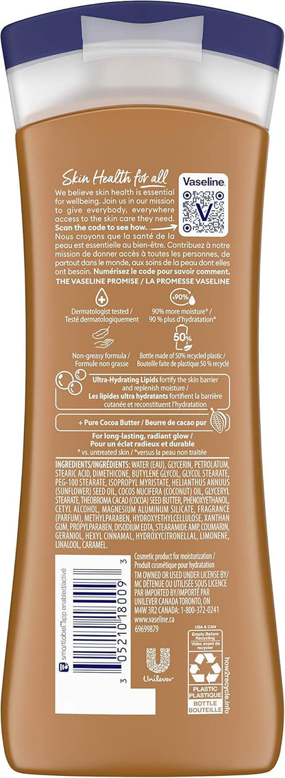 Vaseline Intensive Care™ Cocoa Radiant Body Lotion for dry skin with 48H moisture + ultra hydrating lipids 295 ml - Which Mark