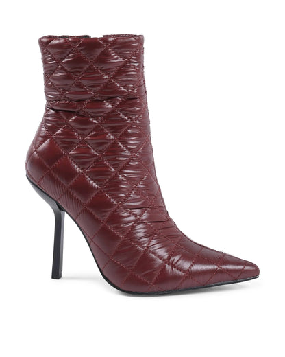19V69 Italia Womens Ankle Boot Bordeaux HF007 BORDEAUX - Which Mark