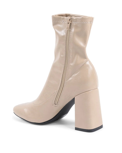 19V69 Italia Womens Ankle Boot Beige HF003 BEIGE - Which Mark