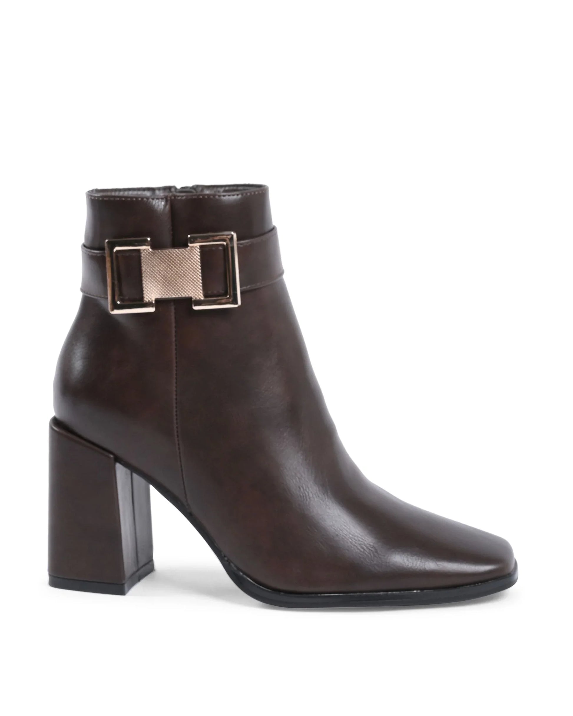 19V69 Italia Womens Ankle Boot Brown X726 MARRONE - Which Mark