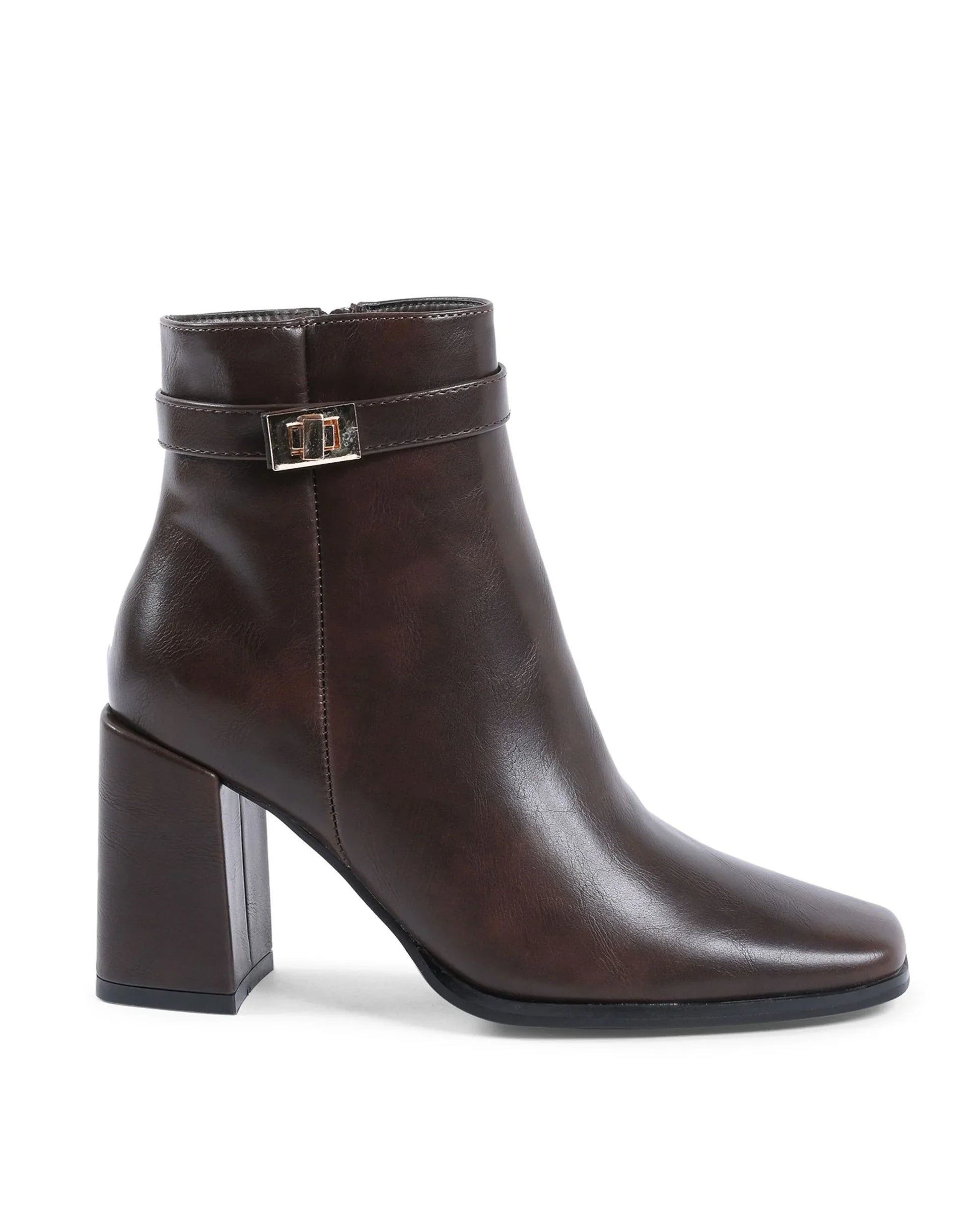 19V69 Italia Womens Ankle Boot Brown X730 MARRONE - Which Mark