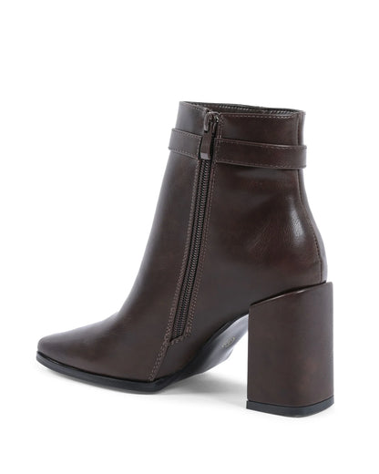 19V69 Italia Womens Ankle Boot Brown X730 MARRONE - Which Mark