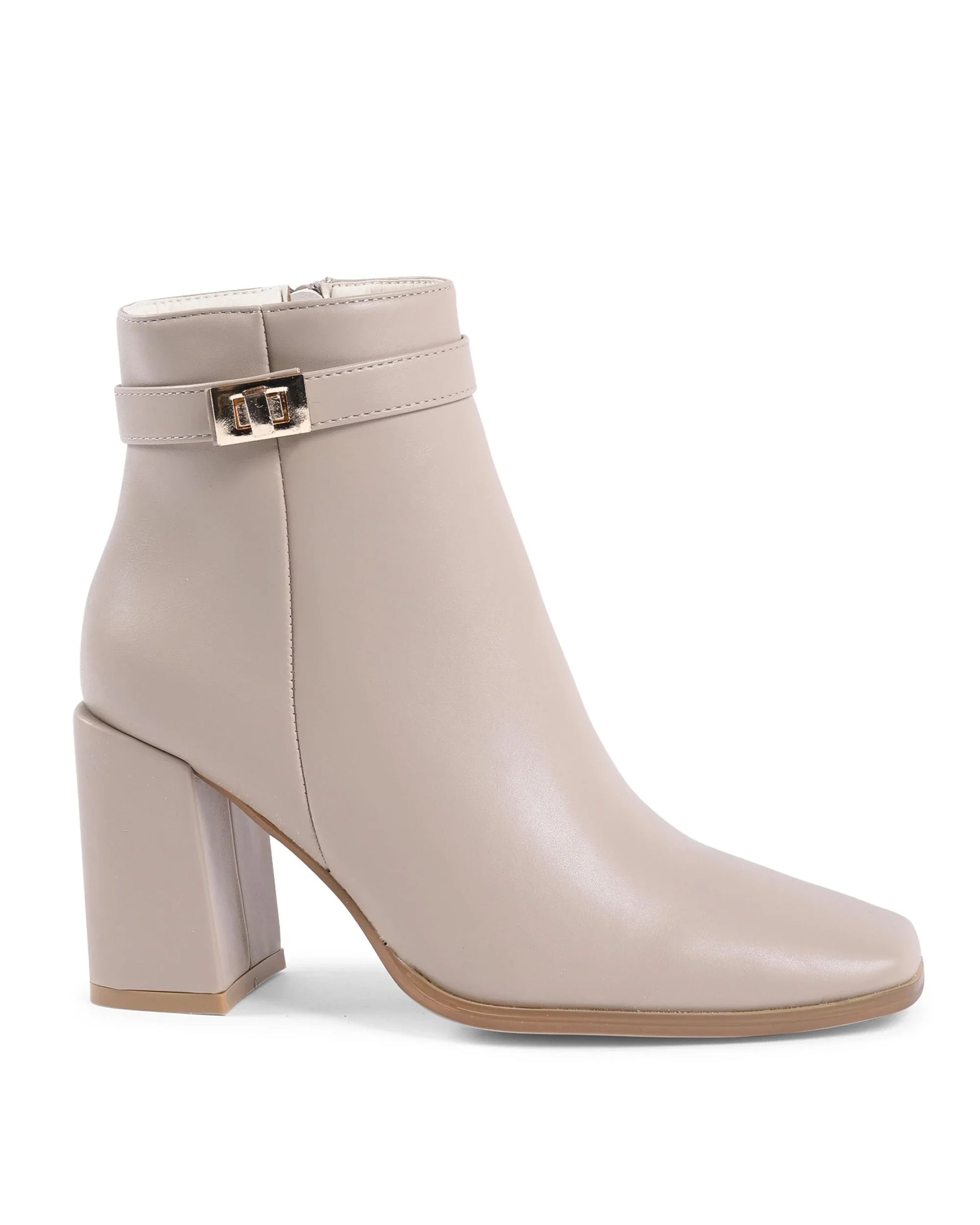 19V69 Italia Womens Ankle Boot Beige X730 BEIGE - Which Mark