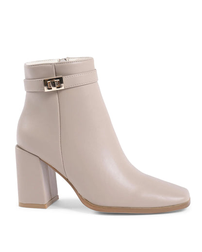 19V69 Italia Womens Ankle Boot Beige X730 BEIGE - Which Mark