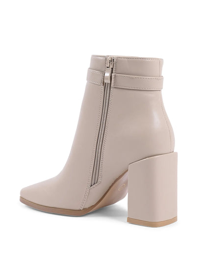 19V69 Italia Womens Ankle Boot Beige X730 BEIGE - Which Mark