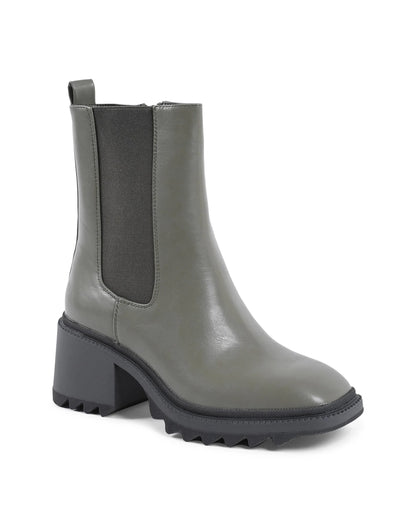 19V69 Italia Womens Ankle Boot Green 181-87 MILITARY - Which Mark