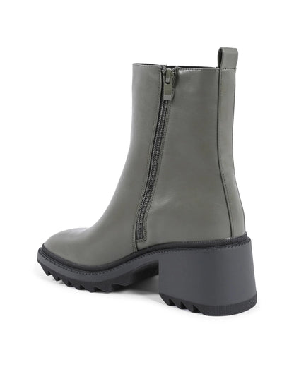 19V69 Italia Womens Ankle Boot Green 181-87 MILITARY - Which Mark