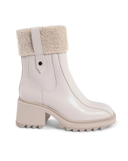 19V69 Italia Womens Ankle Boot Beige 181-86 BEIGE - Which Mark