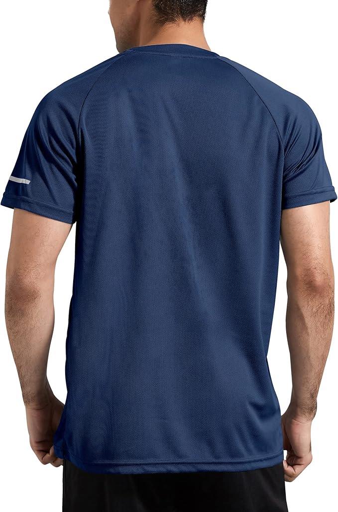 Boyzn 1, 3 or 5 Pack Men's Workout Running Shirts, Dry Fit Moisture Wicking T-Shirts, Sports Gym Athletic Short Sleeve Shirts - Which Mark