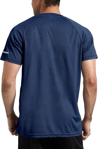 Boyzn 1, 3 or 5 Pack Men's Workout Running Shirts, Dry Fit Moisture Wicking T-Shirts, Sports Gym Athletic Short Sleeve Shirts - Which Mark