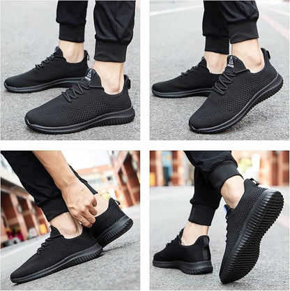 VAMJAM Men's Running Shoes Ultra Lightweight Breathable Walking Shoes Non Slip Athletic Fashion Sneakers Mesh Workout Casual Sports Shoes - Which Mark