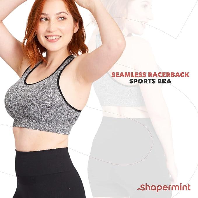 SHAPERMINT Sports Bras for Women - Sports Bra - Womens Workout Tops - Wireless Bra - Which Mark