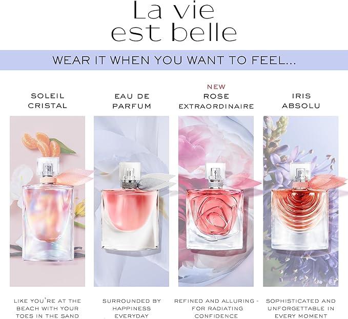 Lancôme La Vie Est Belle Eau De Parfum - Long-Lasting Fragrance for Women - Floral & Vanilla Scented Perfume Formulated with Earthy Parchouli, Spun Sugar & Idris Padilla (3.4 Fl Oz) - Which Mark