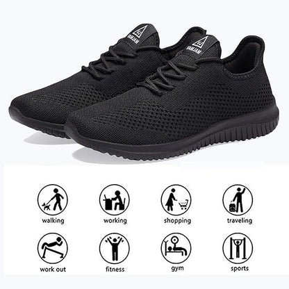 VAMJAM Men's Running Shoes Ultra Lightweight Breathable Walking Shoes Non Slip Athletic Fashion Sneakers Mesh Workout Casual Sports Shoes - Which Mark