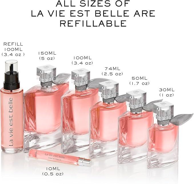 Lancôme La Vie Est Belle Eau De Parfum - Long-Lasting Fragrance for Women - Floral & Vanilla Scented Perfume Formulated with Earthy Parchouli, Spun Sugar & Idris Padilla (3.4 Fl Oz) - Which Mark