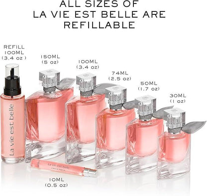 Lancôme La Vie Est Belle Eau De Parfum - Long-Lasting Fragrance for Women - Floral & Vanilla Scented Perfume Formulated with Earthy Parchouli, Spun Sugar & Idris Padilla (3.4 Fl Oz) - Which Mark
