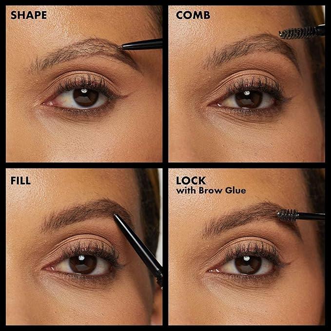NYX Professional Makeup Micro Brow Pencil, Dual- Ended Eyebrow Pencil, With Integrated Spoolie, For Natural Looking Brows, Vegan Formula, Ash Brown, 0.003 oz - .09g - Which Mark