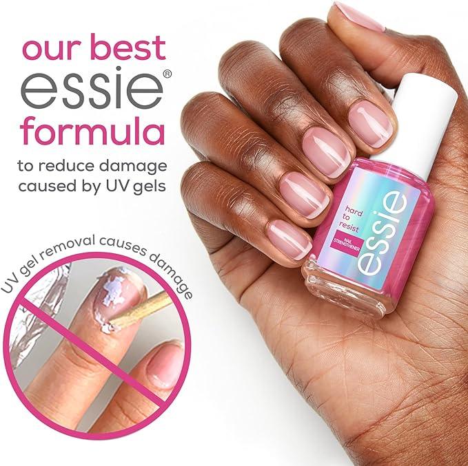 essie hard to resist vegan nail care, glow and shine, for brittle nails, with nail bonding tech, vegan nail care, 13.5 ml - Which Mark