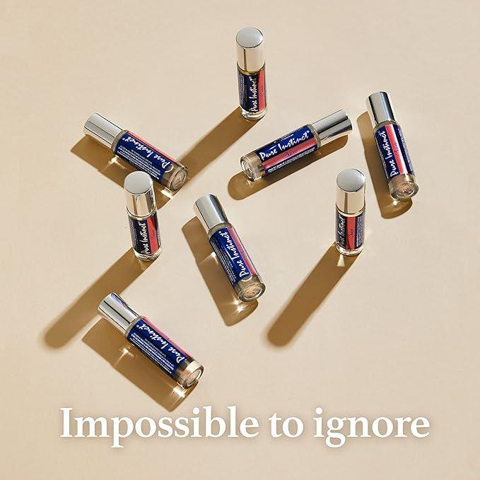 Pure Instinct CRAVE Roll-On The Original Pheromone Infused Essential Oil Perfume Cologne – For Her - TSA Ready 0.34 fl oz - Which Mark