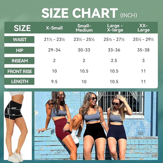 QGGQDD 3 Pack High Waisted Biker Shorts for Women – 8" Buttery Soft Yoga Workout Printed Shorts - Which Mark
