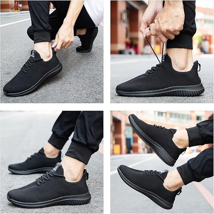 VAMJAM Men's Running Shoes Ultra Lightweight Breathable Walking Shoes Non Slip Athletic Fashion Sneakers Mesh Workout Casual Sports Shoes - Which Mark