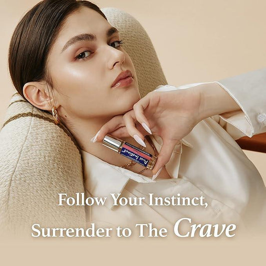 Pure Instinct CRAVE Roll-On The Original Pheromone Infused Essential Oil Perfume Cologne – For Her - TSA Ready 0.34 fl oz - Which Mark