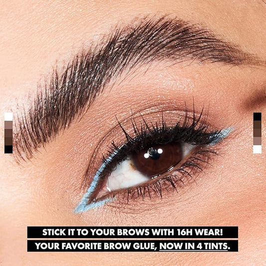 NYX Professional Makeup The Brow Glue, 16H Extreme Hold Eyebrow Gel, Flake-resistant, Non Sticky Formula, Natural Finish, LImitless Brow Looks, Clear, 0.18oz / 5g - Which Mark