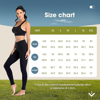 Occffy Leggings for Women High Waist Yoga Pants with Pockets Workout Tummy Control Femme Gym Running Tights CK888 - Which Mark