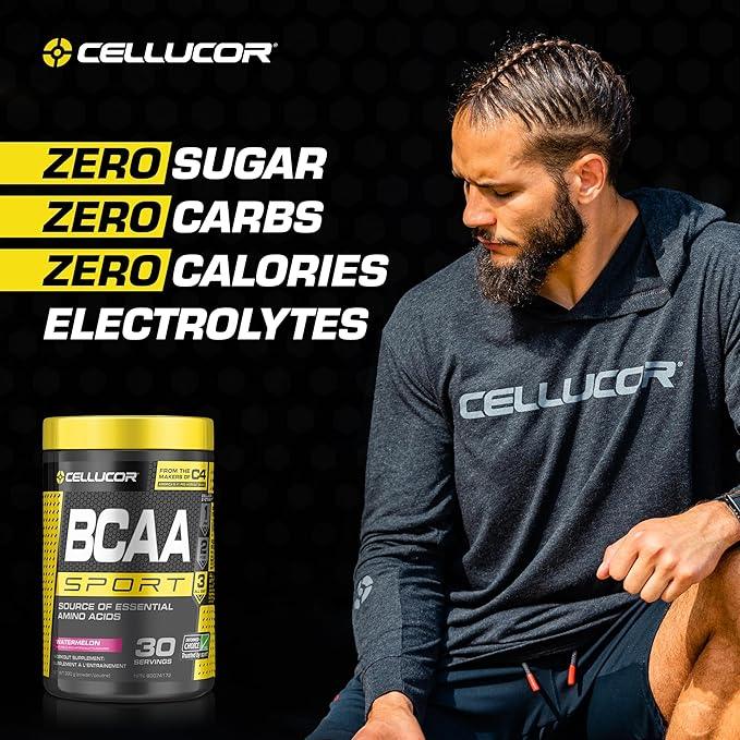 Cellucor BCAA Sport, Post-Workout Intra Workout Powder Sports Drink Supplements for Hydration Endurance & Recovery, Watermelon, 30 Servings - Which Mark