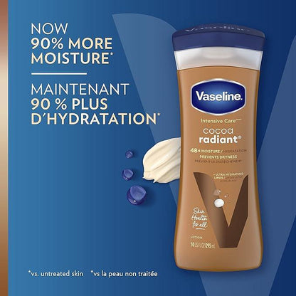 Vaseline Intensive Care™ Cocoa Radiant Body Lotion for dry skin with 48H moisture + ultra hydrating lipids 295 ml - Which Mark