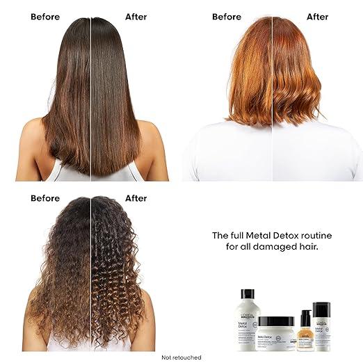 L'Oréal Professionnel Metal Detox Sulfate-Free Shampoo for Color Treated Hair, Damaged Hair & Breakage, Anti-Metal, Serie Expert, Cleansing, Smoothing, Strengthening, Rich & Creamy Texture - Which Mark