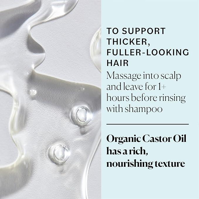 Sky Organics Organic Castor Oil for Hair, Lashes & Brows 100% Pure & Cold-Pressed USDA Certified Organic to Strengthen, Moisturize & Condition, 16 fl. Oz - Which Mark