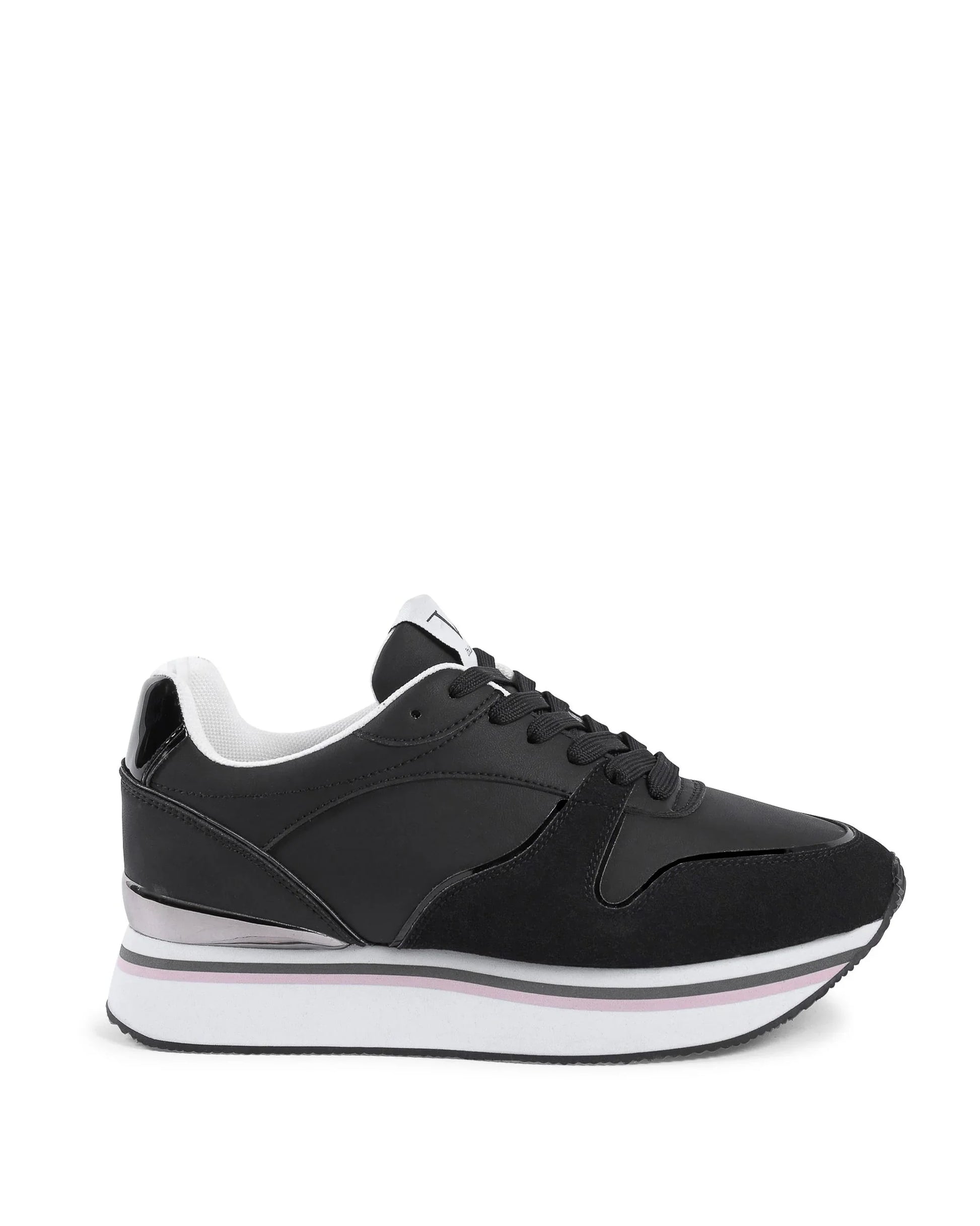 V Italia Womens Sneaker Black SNK 003 W BLACK - Which Mark