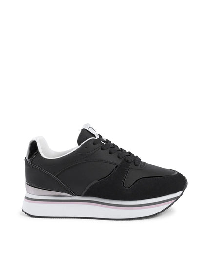 V Italia Womens Sneaker Black SNK 003 W BLACK - Which Mark