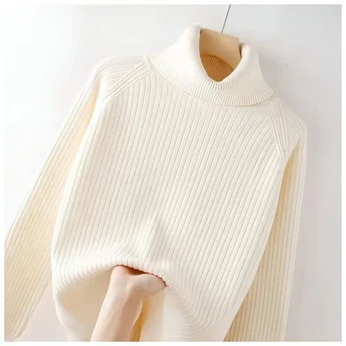 Turtleneck Bottoming Oversized Knit Sweater - Which Mark
