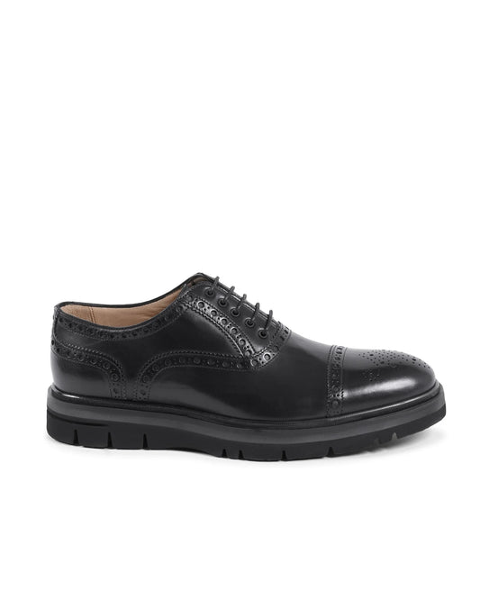 Dee Ocleppo Mens Brogue Shoes EB130 VITELLO NERO - Which Mark