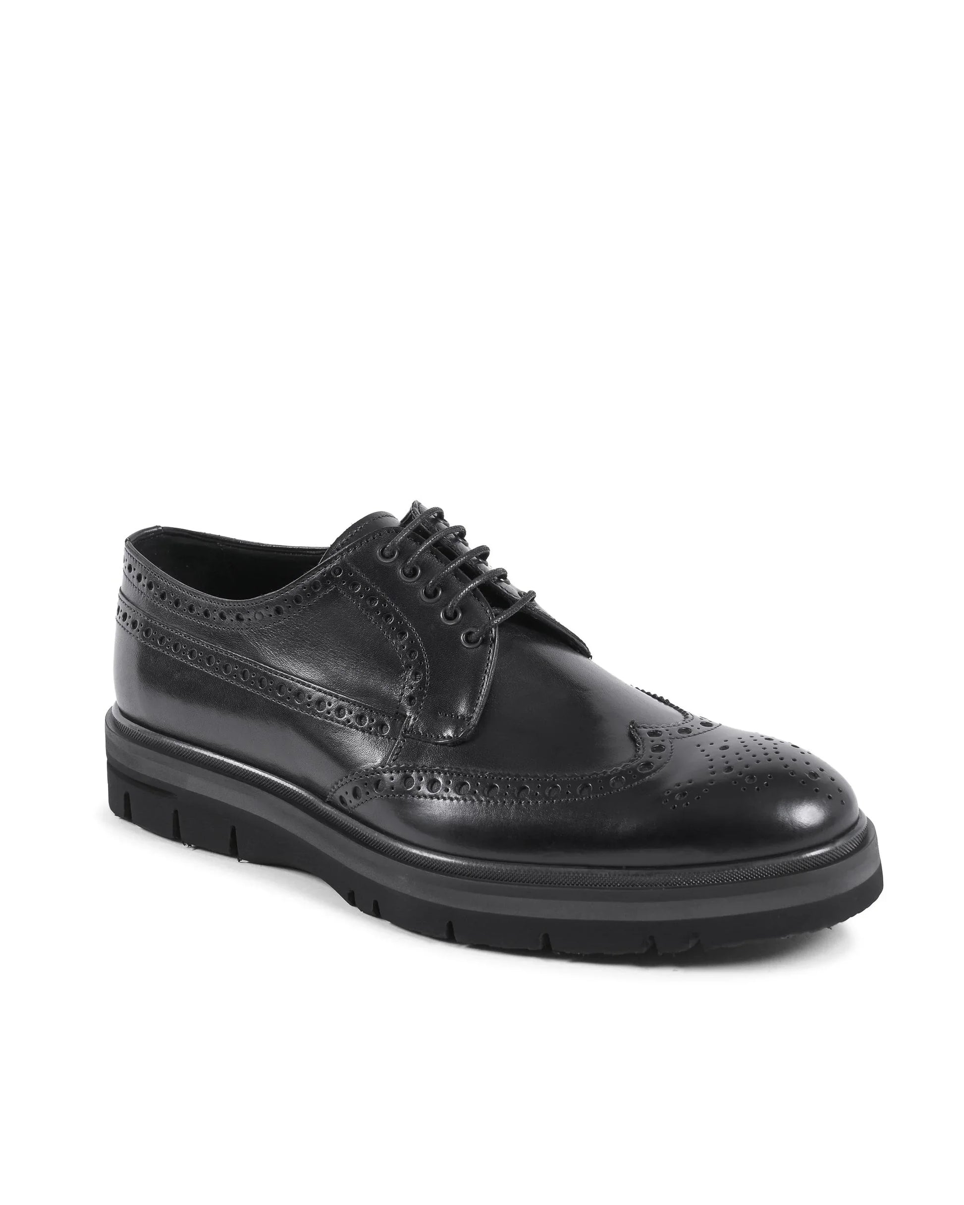 Dee Ocleppo Mens Brogue Shoes EB138 VITELLO NERO - Which Mark