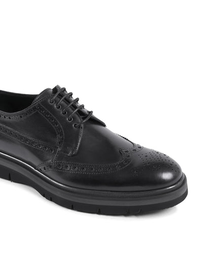 Dee Ocleppo Mens Brogue Shoes EB138 VITELLO NERO - Which Mark