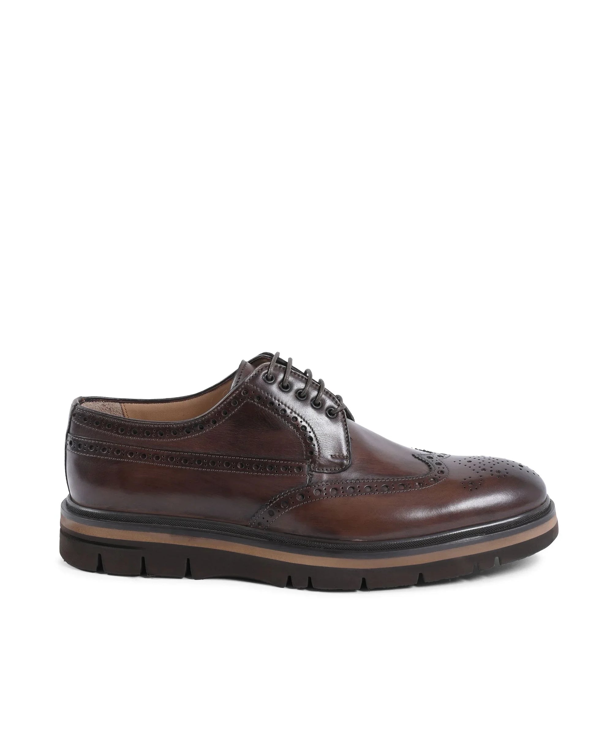 Dee Ocleppo Mens Brogue Shoes EB138 VITELLO CACAO - Which Mark