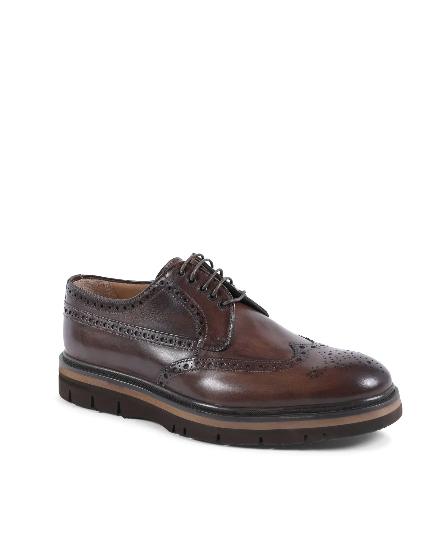 Dee Ocleppo Mens Brogue Shoes EB138 VITELLO CACAO - Which Mark