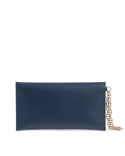 Dee Ocleppo Womens Clutch DC220 LOGO PALMELLATO BLUE NAVY - Which Mark