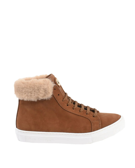 Titled High Top Sneaker - Tan - Which Mark