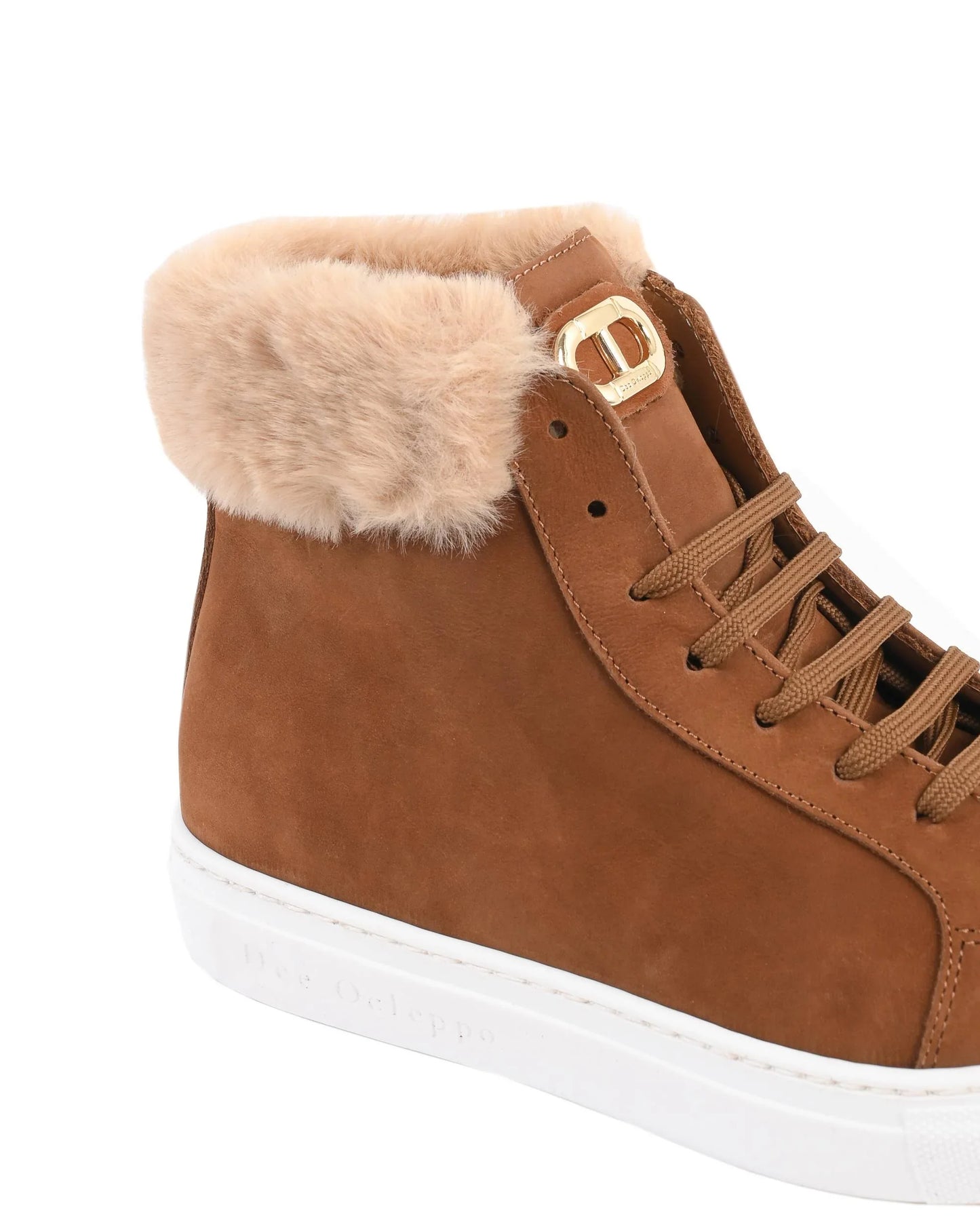 Titled High Top Sneaker - Tan - Which Mark