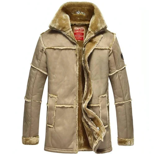 Mid-length Leather Jacket One Coat For Men - Which Mark