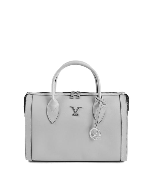 V Italia Womens Handbag Grey V014-S SAFFIANO GRIGIO - Which Mark