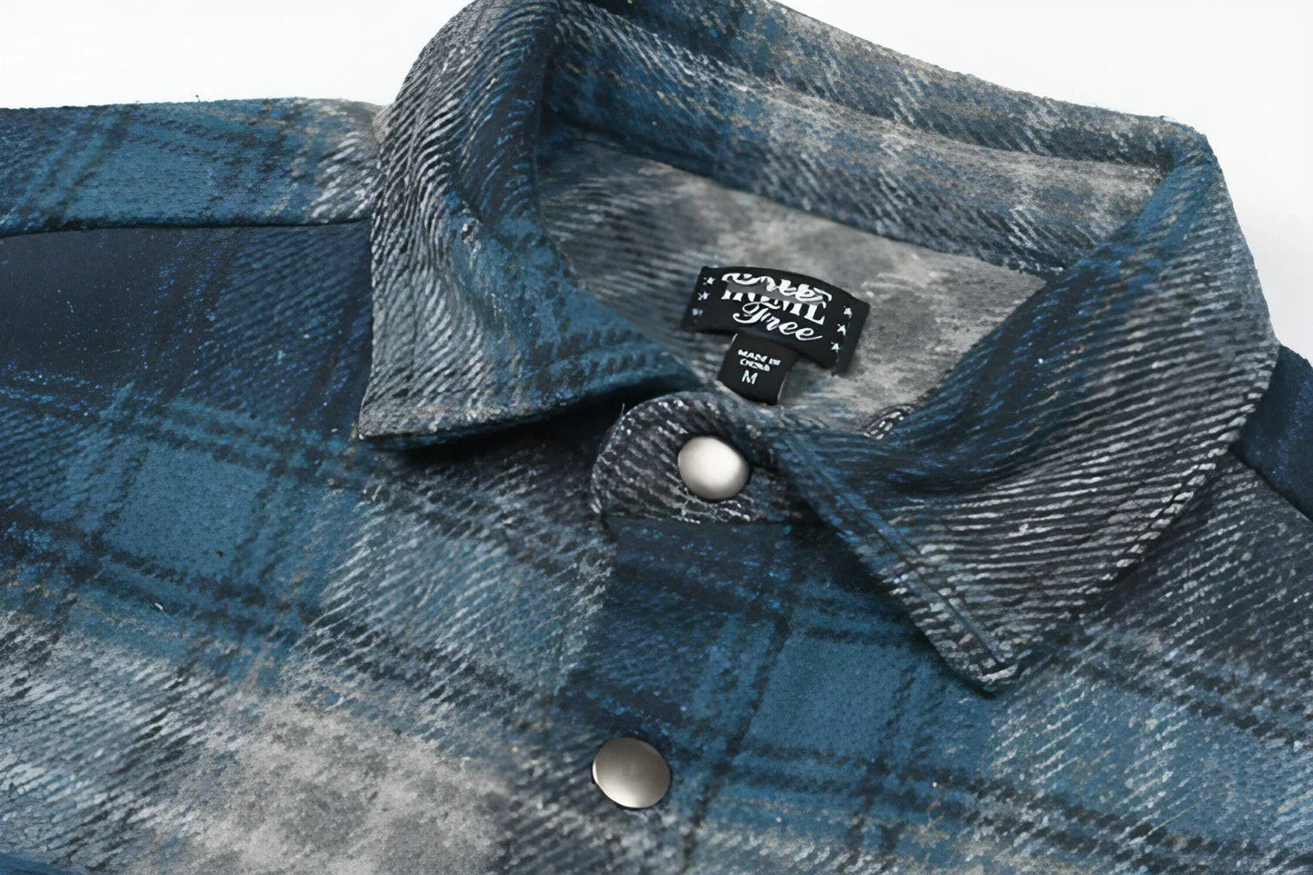 Retro Street Lightning Flame Loose DressShirt Men - Which Mark