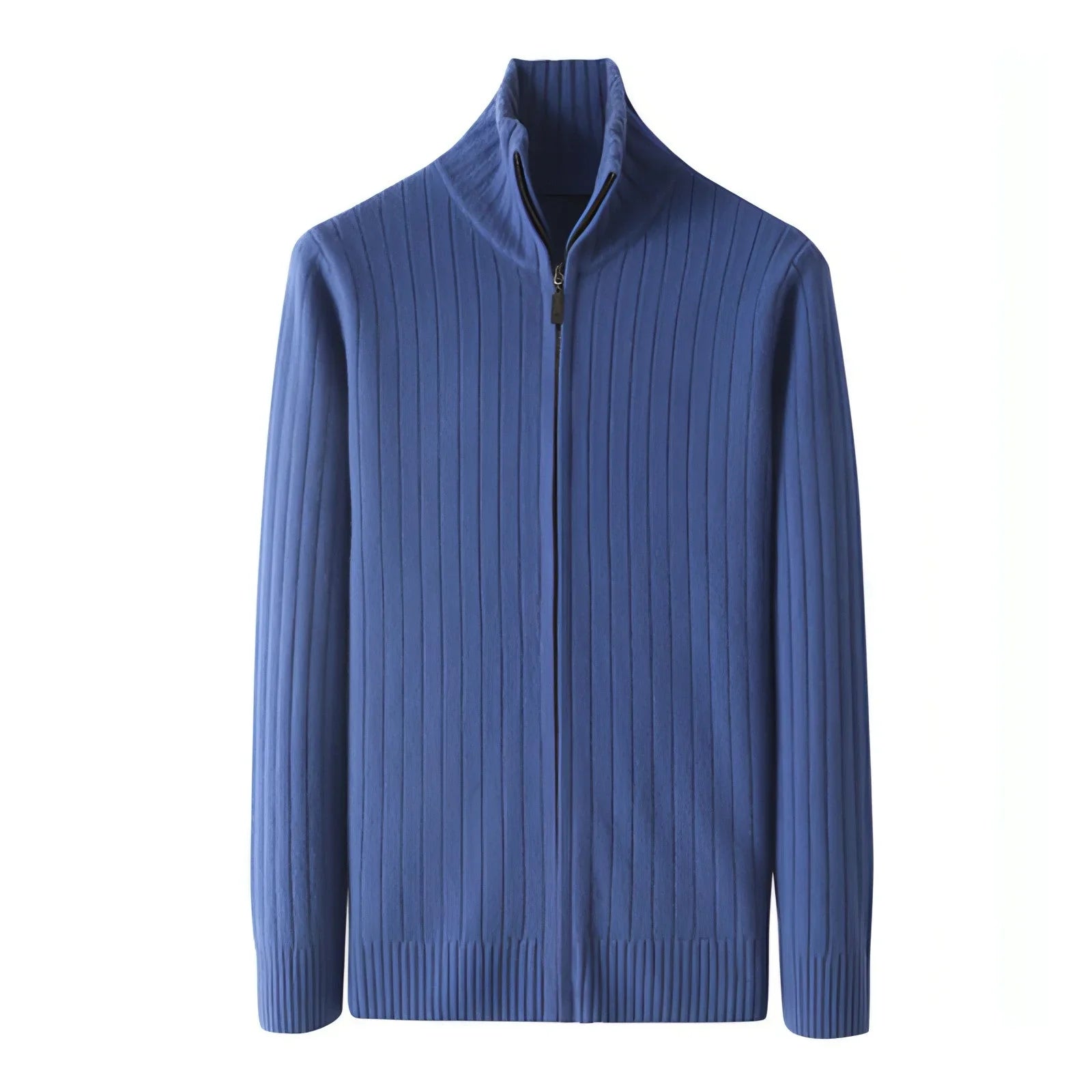 Pure Wool Sweater Men's Lapel Full Zipper - Which Mark