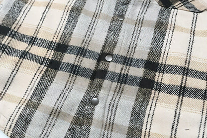 Retro Street Lightning Flame Loose DressShirt Men - Which Mark